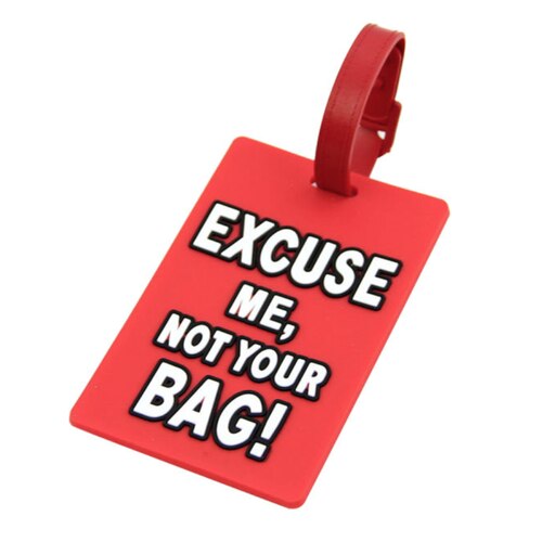 Tosca Attitude Suitcase Tag - Excuse Me