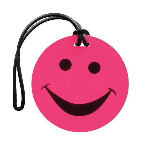 Tosca Smiley Suitcase Tag - Pink