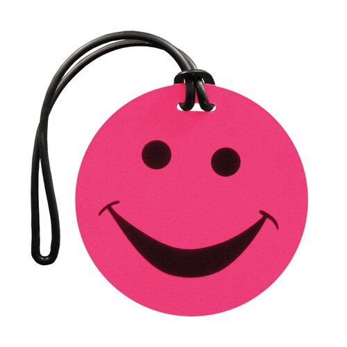 Tosca Smiley Luggage Tag - Pink