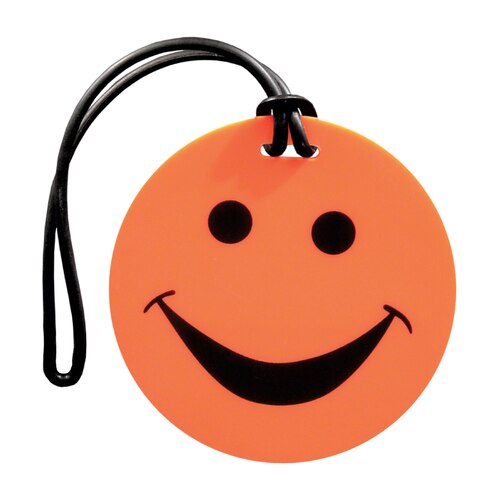 Tosca Smiley Luggage Tag - Orange