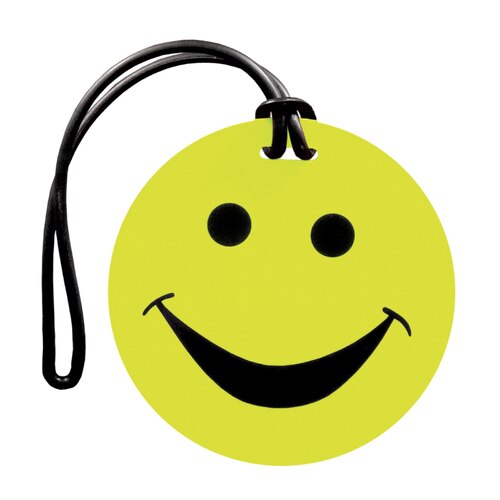 Tosca Smiley Suitcase Tag - Yellow