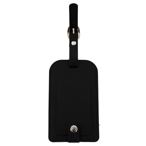 Tosca PU Luggage Tag - Black