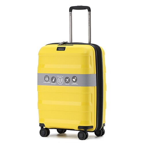 Tosca Comet 55cm Hardside Carry-On Case - Yellow