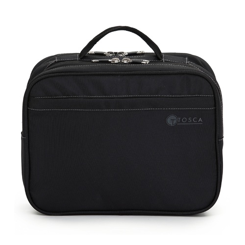 Tosca Deluxe Toiletry Travel Organiser - Black