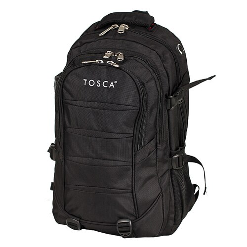 Tosca Deluxe 15.4" Laptop Backpack - Black