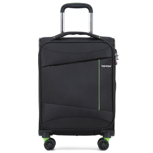 Tosca Max Lite 3.0 - 53 cm Soft Carry-On Case - Black / Lime