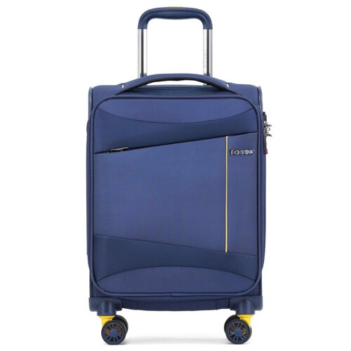 Tosca Max Lite 3.0 - 53 cm Soft Carry-On Case - Navy / Yellow