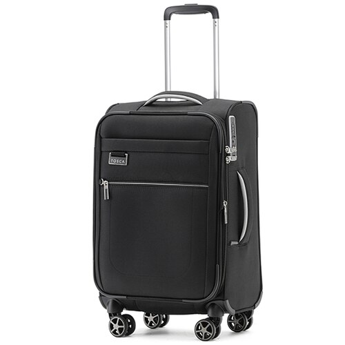 Tosca Vega 55 cm 4-Wheel Carry-on Spinner Suitcase - Black