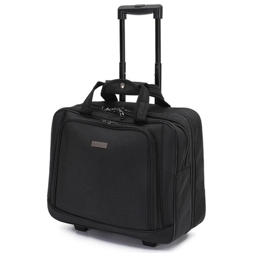 Tosca Delux 15.4" Laptop Business Trolley Bag - Black