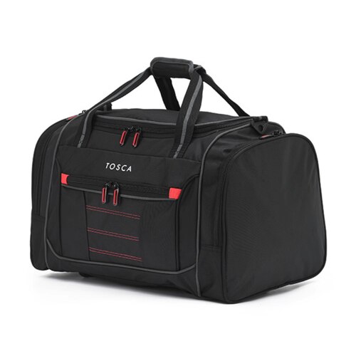 Tosca 48 cm Small Duffle Bag - Black / Red