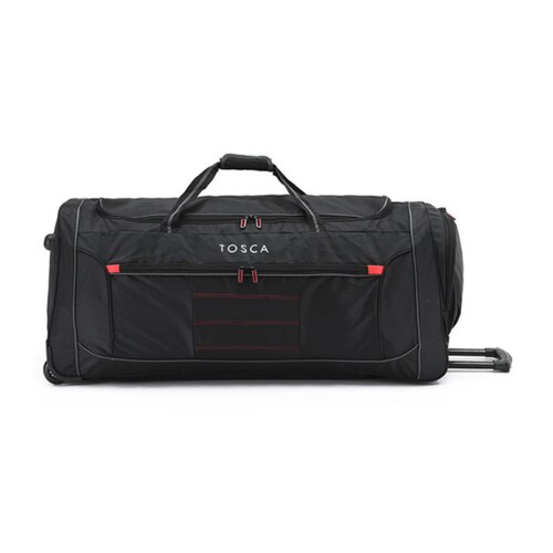 Tosca Jumbo 90 cm Wheeled Duffle Bag - Black / Red