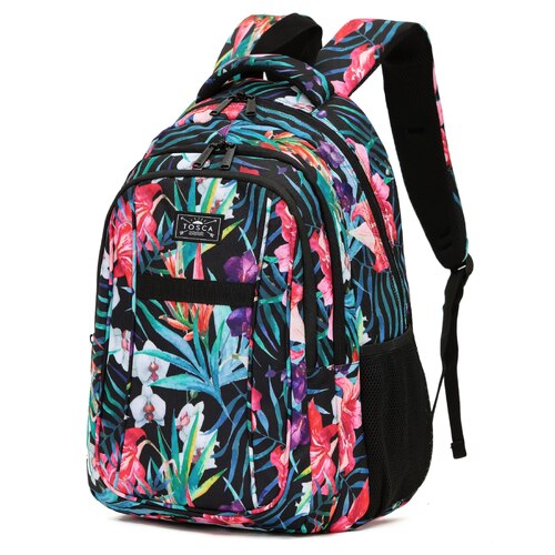 Tosca Laptop Backpack 35L - Black Floral