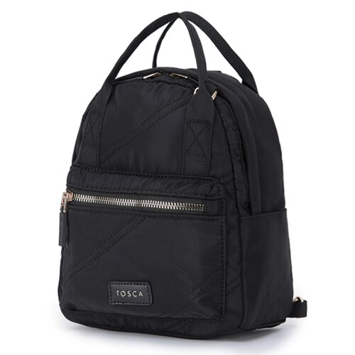 Tosca Harlow Mini Utility Bag - Black Stitch