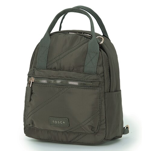Tosca Harlow Mini Utility Bag - Khaki Stitch