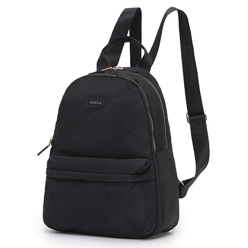 Tosca Harlow Laptop Backpack - Black Stitch