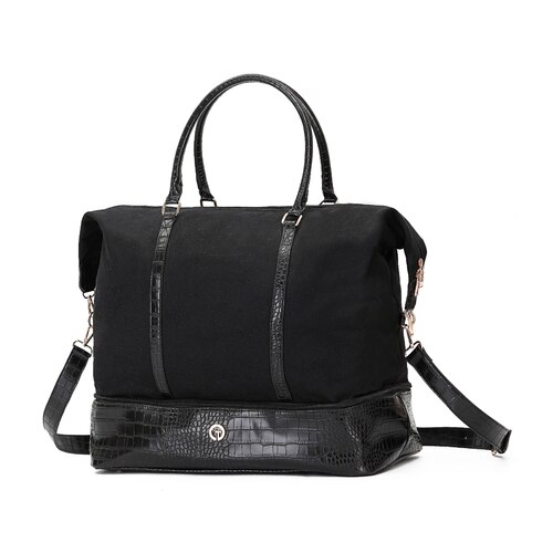 Tosca Overnight Bag - Black Croc