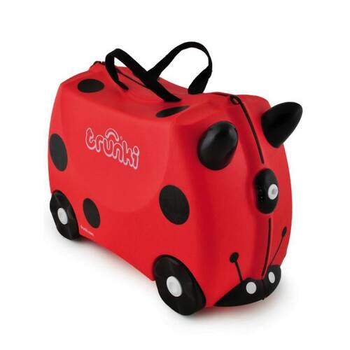 Trunki Harley Ladybird - Ride on Suitcase - Red