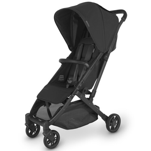 UPPAbaby Minu V2 - Travel Pram / Stroller - Jake (Charcoal / Carbon / Black Leather)