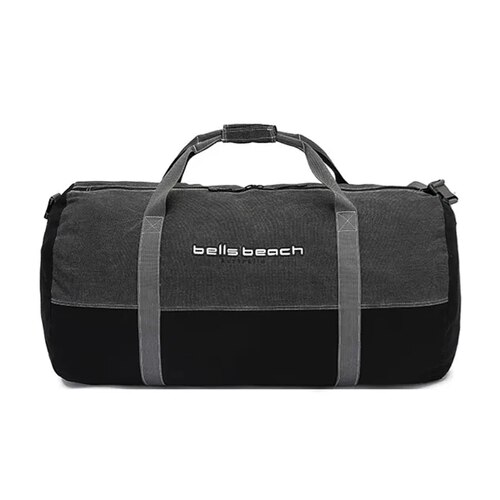 Bells Beach Canvas Large Barrel / Duffle Bag - Black