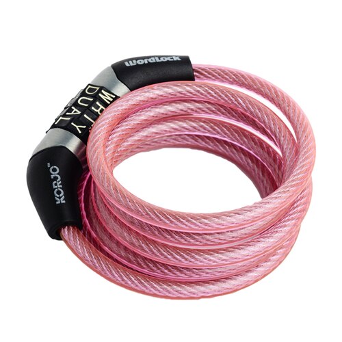 Korjo Combination Word Lock - Mini Cable Pink