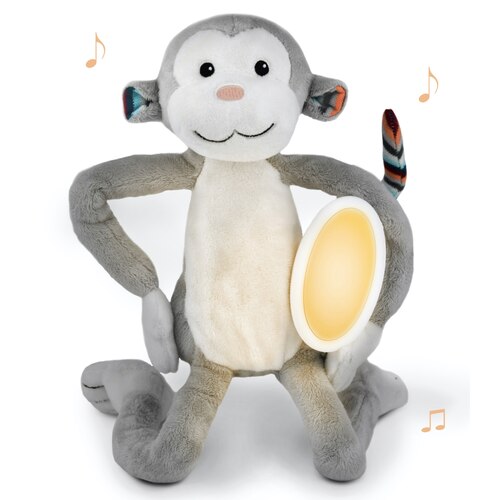 ZAZU Soft Toy Nightlight with Melodies - Max the Monkey