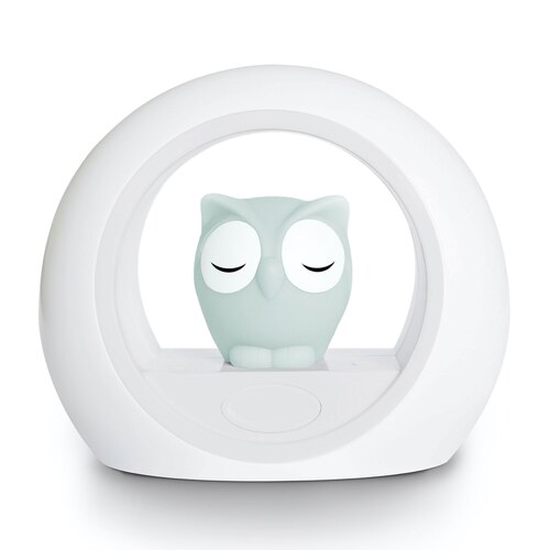 ZAZU Nightlight with Cry Sensor - Lou the Owl (Grey)